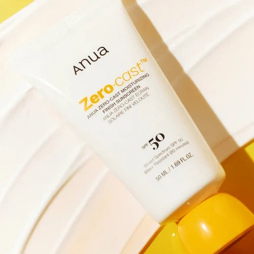 Anua – Protector Solar Zero-Cast Hidratante 50ml – SPF50+ PA++++ Sin Rastro Blanco