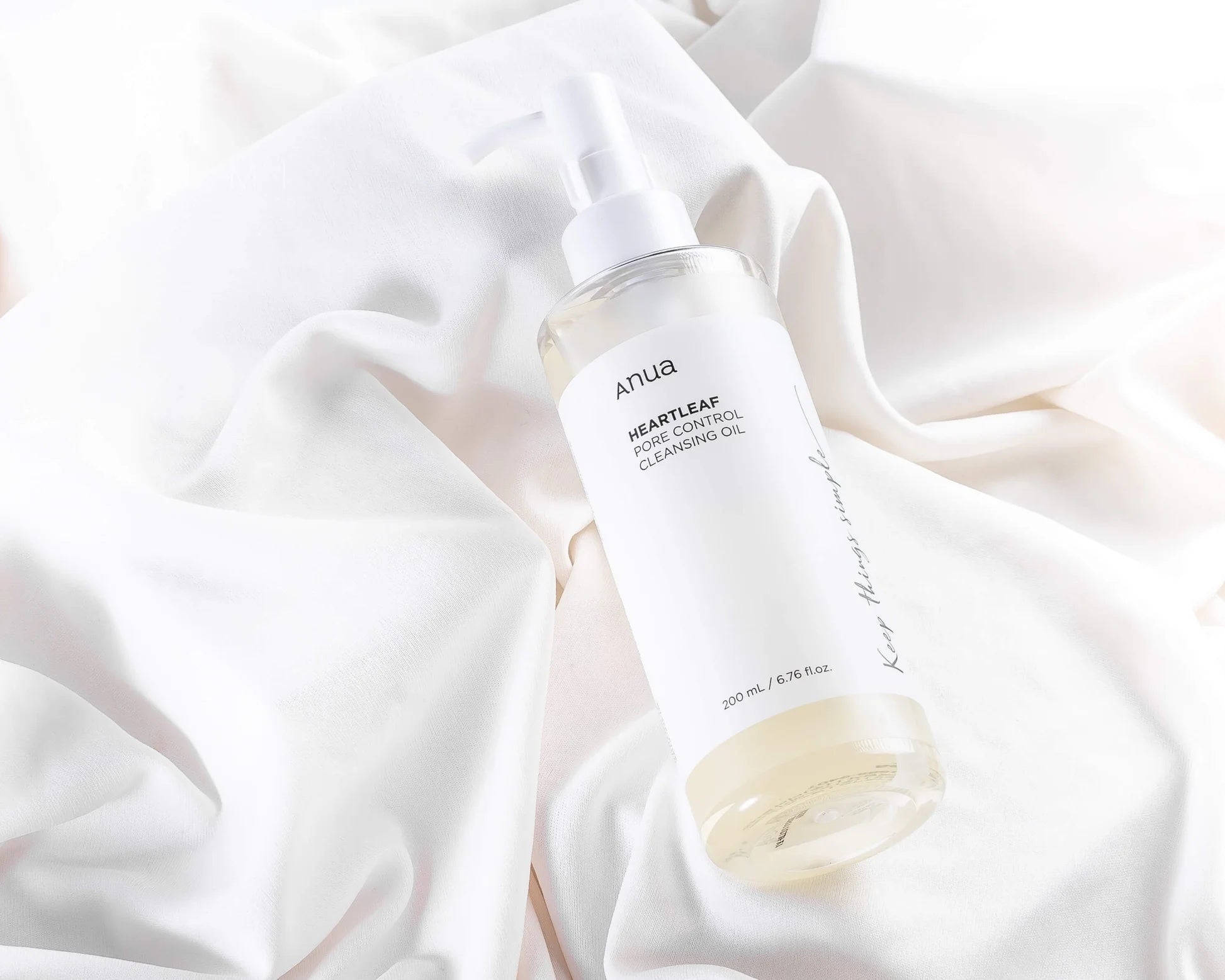 Anua Heartleaf Aceite Desmaquillante y Limpiador de Poros | Limpieza Suave para Piel Sensible – Cosmética Coreana K-Beauty (200ml)