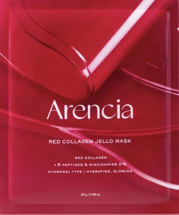 Arencia – Red Collagen Jello Mask Set 25g | Mascarilla Reafirmante e Hidratante con Colágeno y Granada