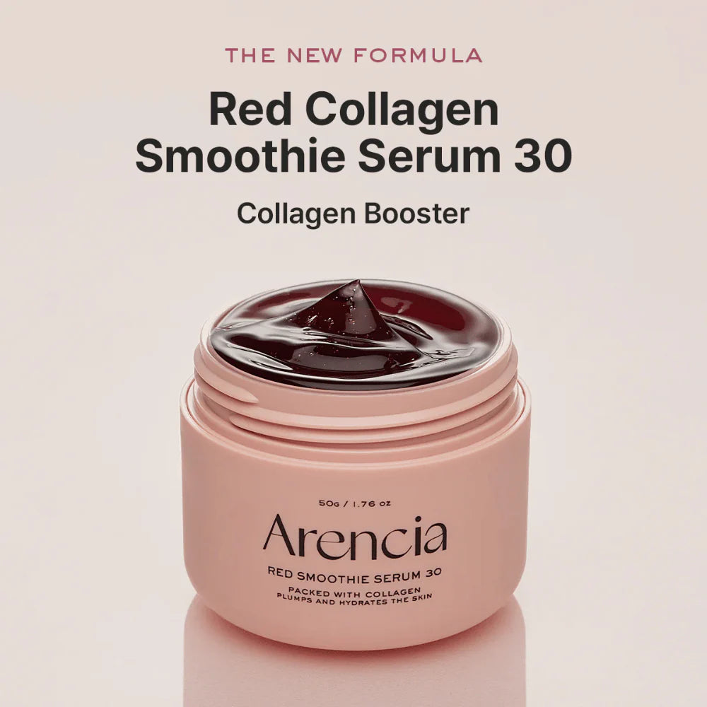 Arencia Overnight Red Smoothie Face Mask Serum Glowing & Soothing 30 ml – Sérum Nocturno Iluminador y Calmante