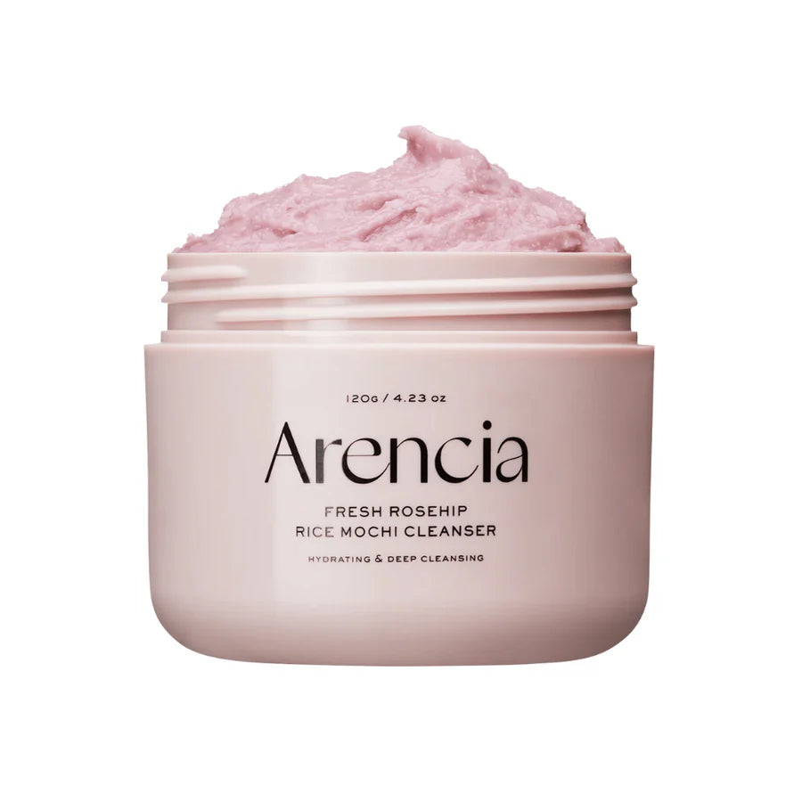 Arencia – Fresh Rosehip Rice Mochi Cleanser | Limpiador Facial Suave con Rosa Mosqueta y Arroz