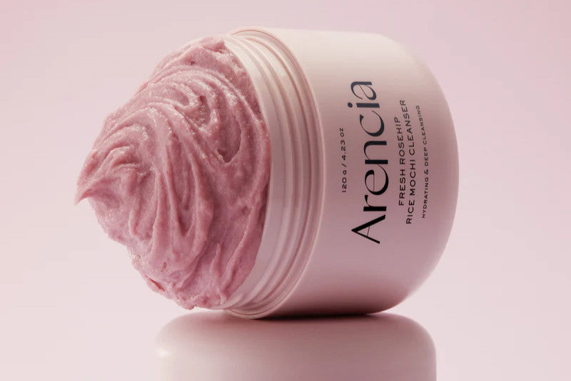 Arencia – Fresh Rosehip Rice Mochi Cleanser | Limpiador Facial Suave con Rosa Mosqueta y Arroz