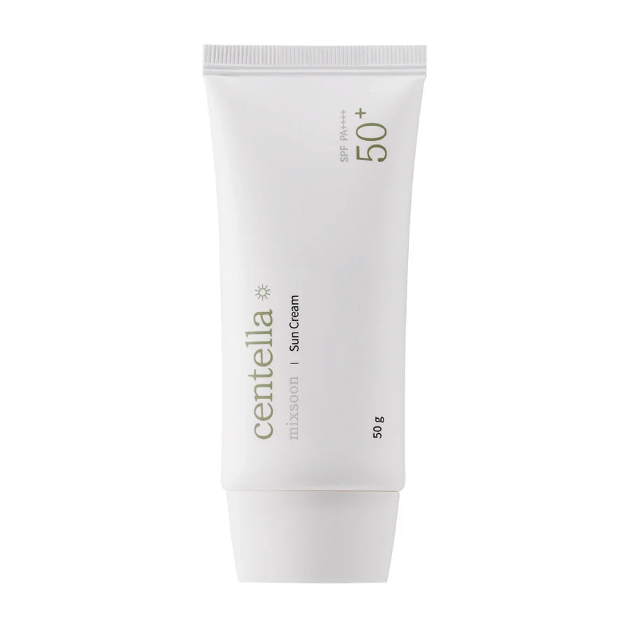 Mixsoon – Crema Solar de Centella SPF50+ PA++++ 50g – Protección Solar Calmante e Hidratante