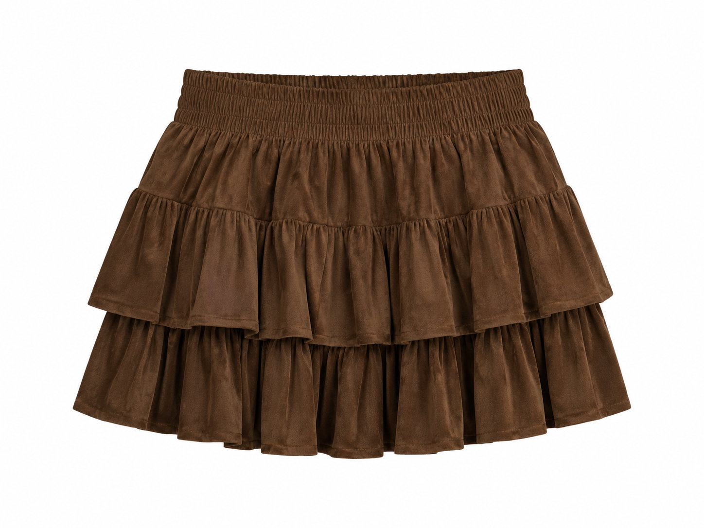 Falda Mini con Volantes para Mujer | Estilo Boho Chic, Cintura Elástica y Diseño Romántico