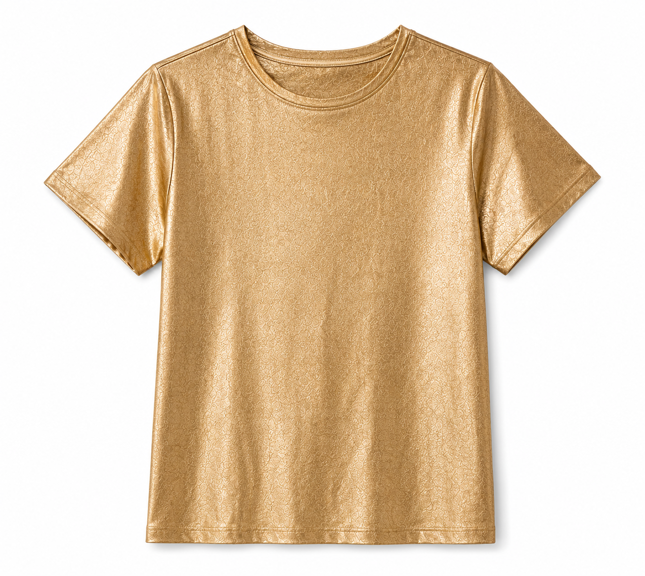 Camiseta Dorada Metalizada para Mujer | Elegante, Moderna y Versátil