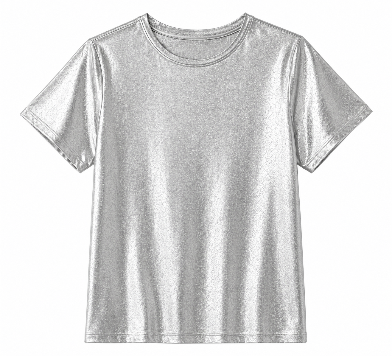 Camiseta Silver Metalizada para Mujer | Elegante, Moderna y Versátil