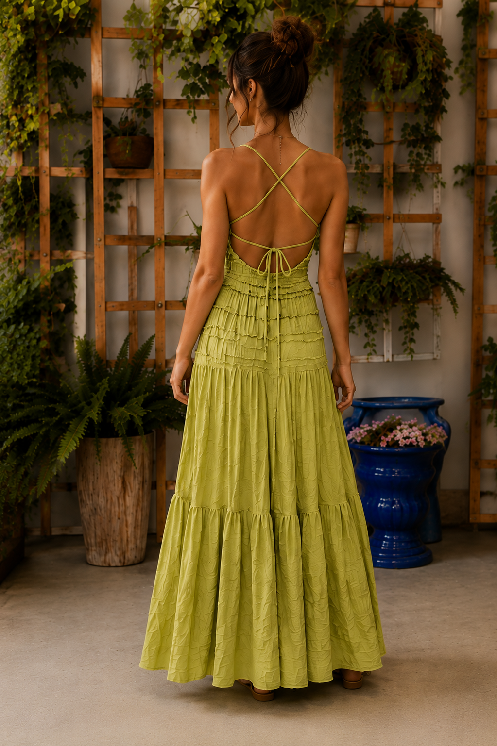Conjunto de Verano para Mujer Top de Tirantes y Falda Larga Fluida | Estilo Mediterráneo Elegante