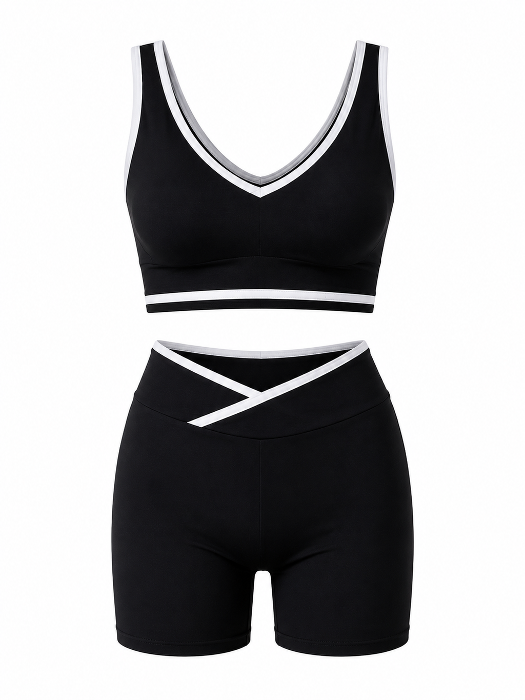 Conjunto Deportivo para Mujer Top y Short Ciclista | Fitness, Yoga y Entrenamiento