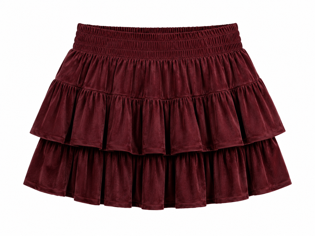 Falda Mini con Volantes para Mujer | Estilo Boho Chic, Cintura Elástica y Diseño Romántico