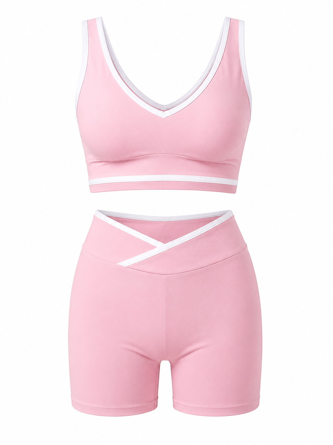 Conjunto Deportivo para Mujer Top y Short Ciclista | Fitness, Yoga y Entrenamiento