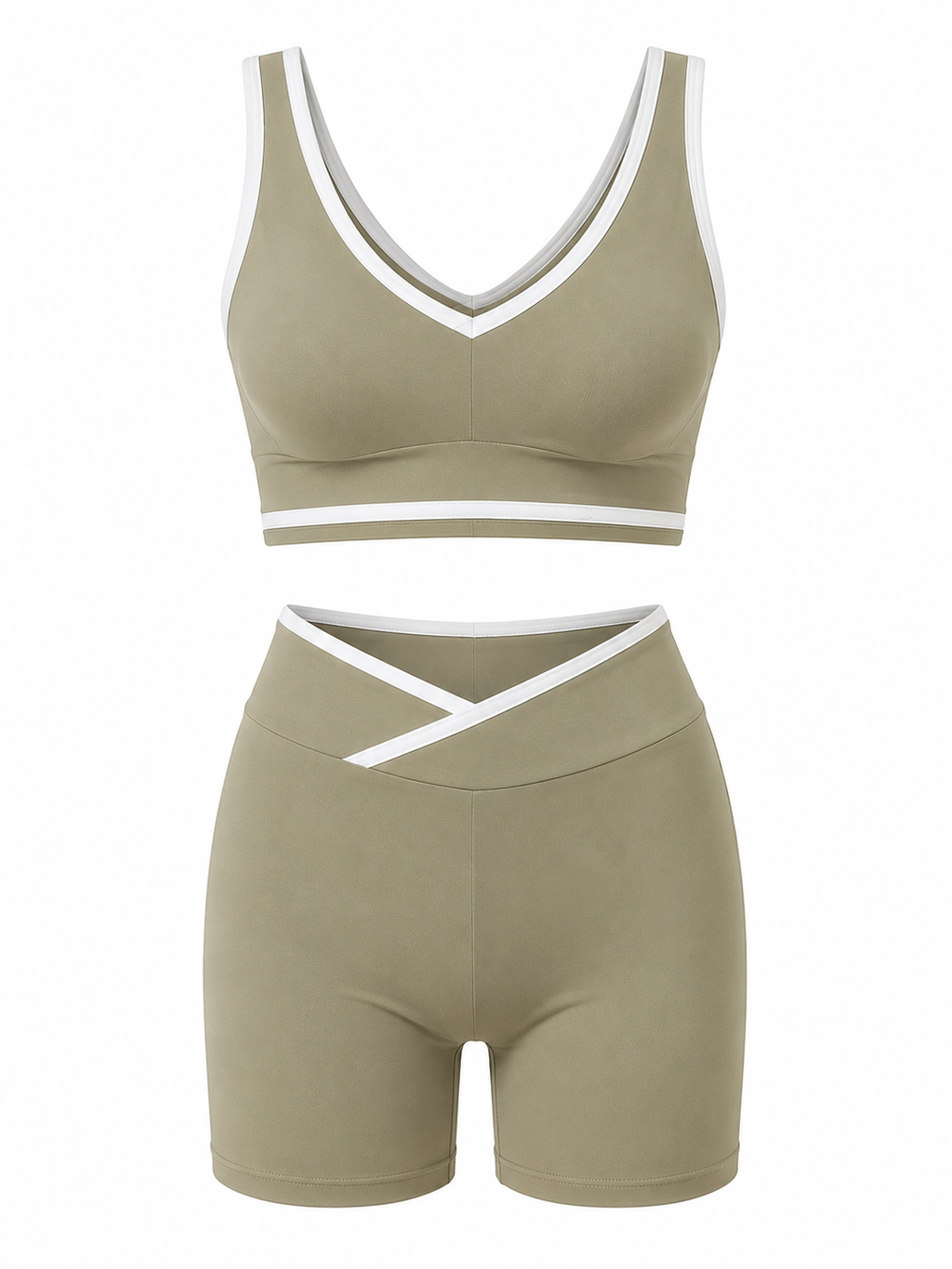 Conjunto Deportivo para Mujer Top y Short Ciclista | Fitness, Yoga y Entrenamiento