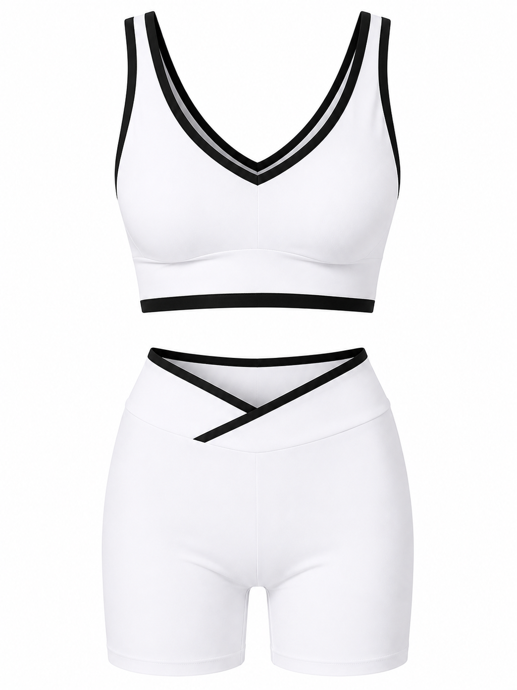 Conjunto Deportivo para Mujer Top y Short Ciclista | Fitness, Yoga y Entrenamiento