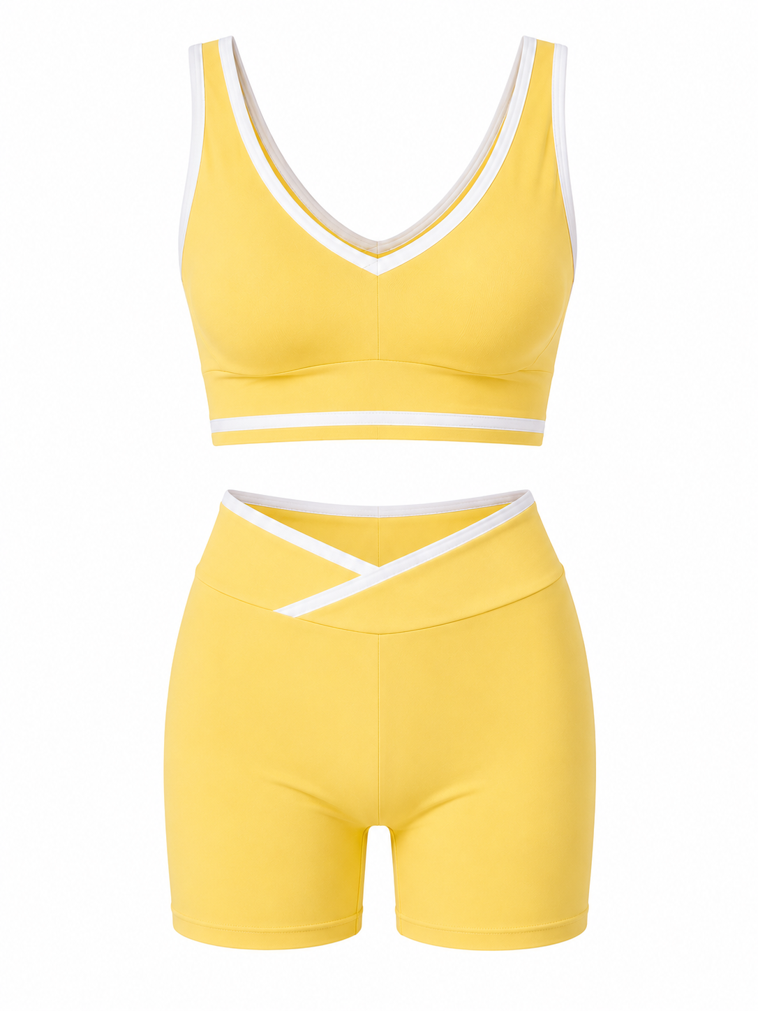 Conjunto Deportivo para Mujer Top y Short Ciclista | Fitness, Yoga y Entrenamiento
