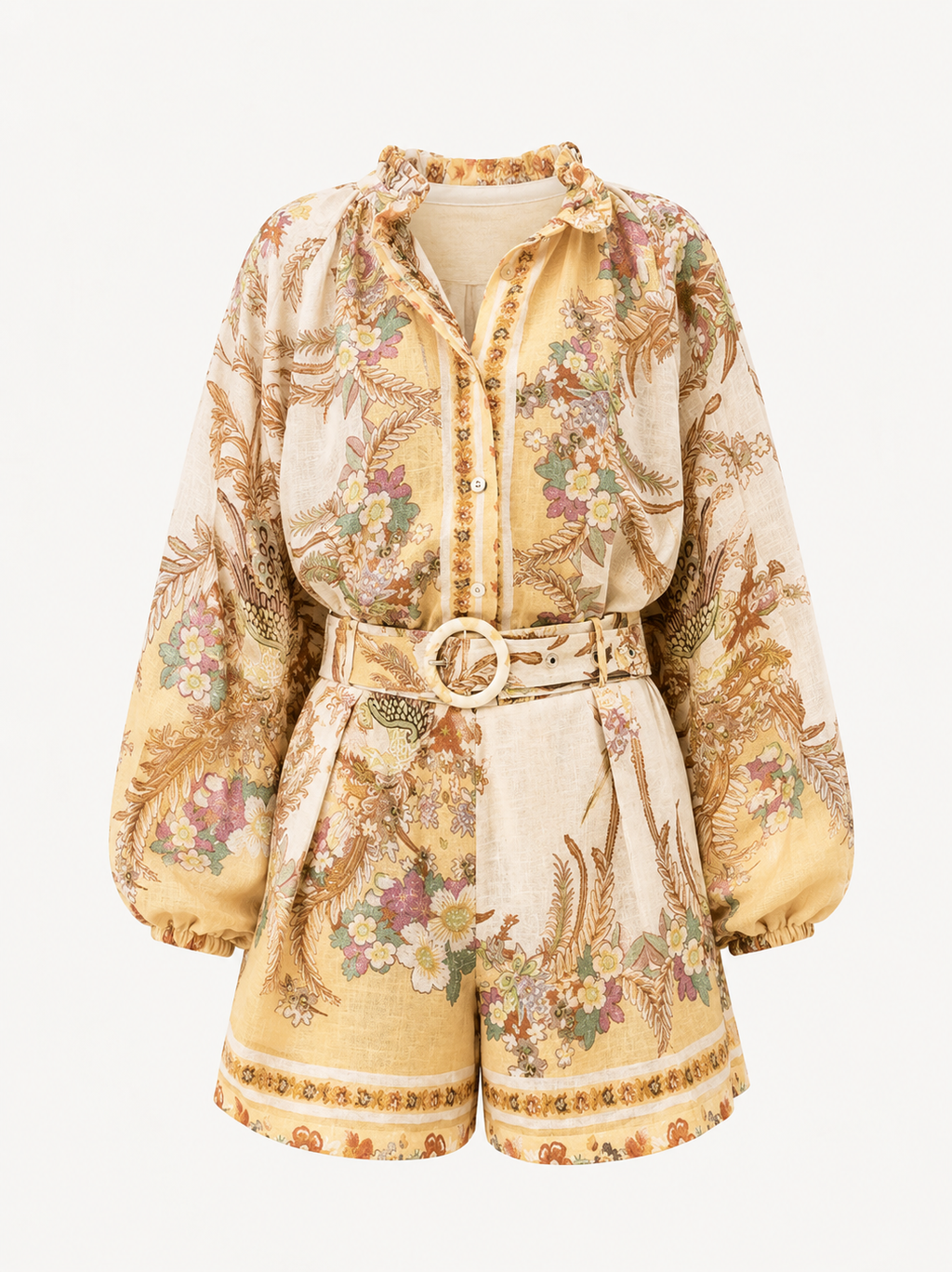 Conjunto de Mujer con Cinturón de Algodón | Elegante, Cómodo y Fresco para Primavera Verano