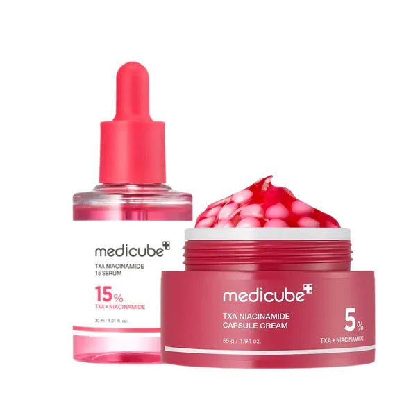 Medicube TXA Niacinamide Capsule Cream hidratante iluminador con ácido tranexámico y niacinamida