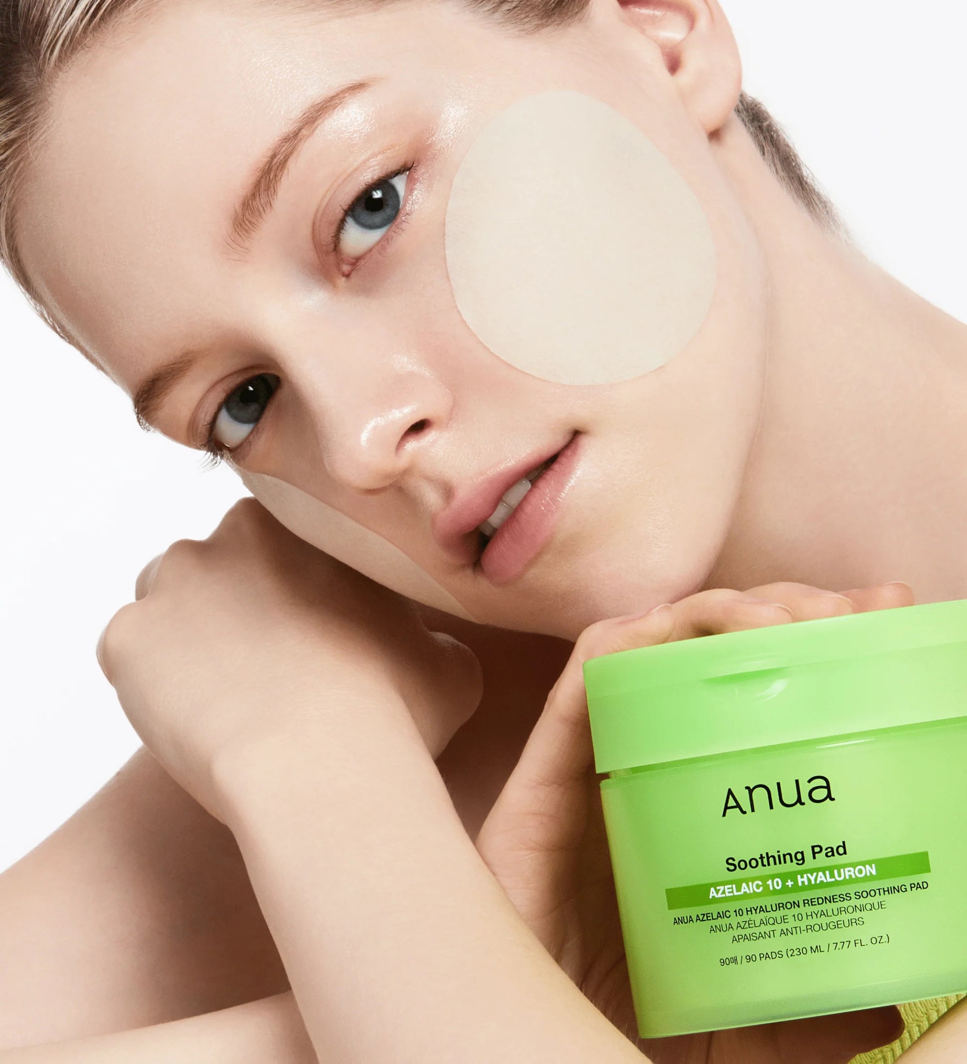 ANUA – Almohadillas Calmantes con Ácido Azelaico 10% + Ácido Hialurónico – Reducción de Rojeces (90 discos / 230ml)