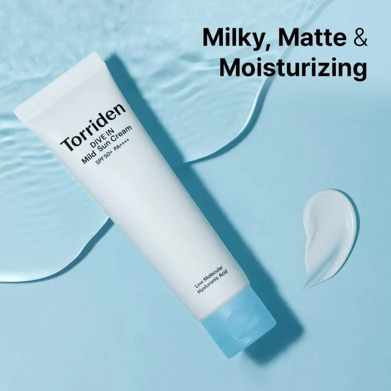 Torriden DIVE-IN Protector Solar Mineral SPF50+ PA++++ – Protección Suave para Piel Sensible 60ml