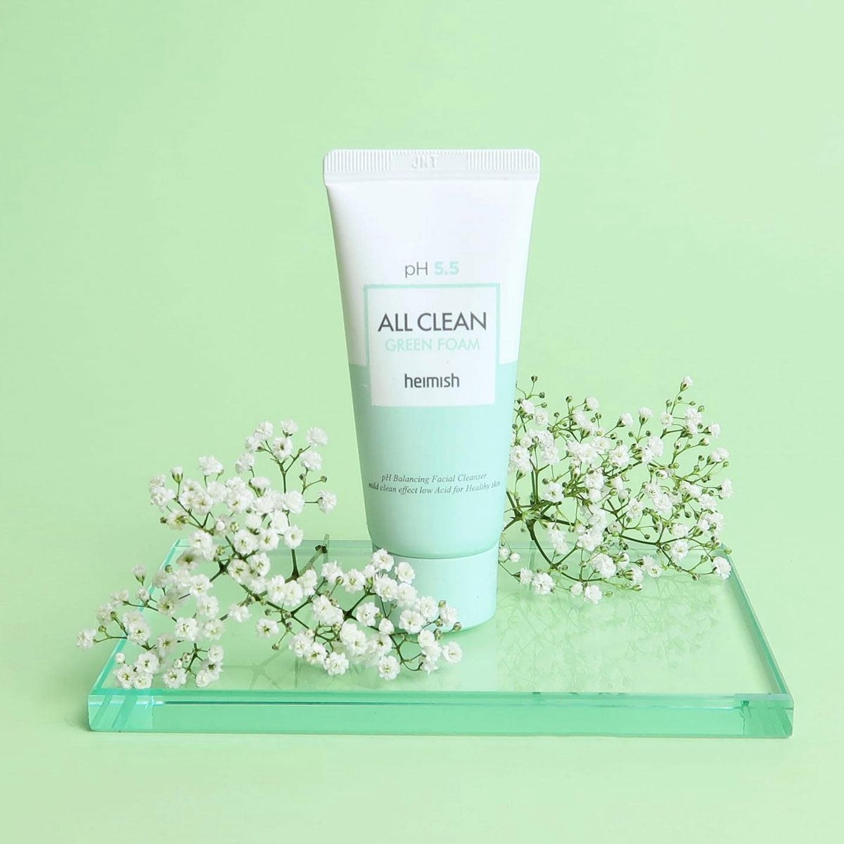 Heimish All Clean Green Foam – Limpiador facial en gel hidratante y suave