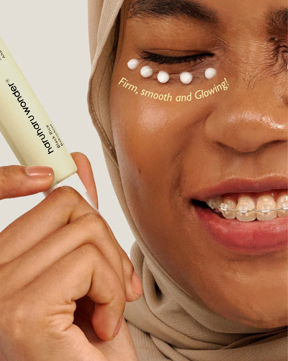 Haruharu Wonder – Crema para Contorno de Ojos con Arroz Negro y Bakuchiol | Antiedad e Iluminadora (20 ml)
