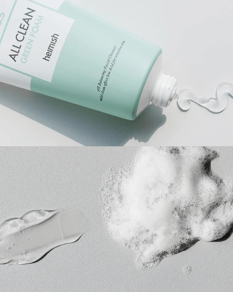 Heimish All Clean Green Foam – Limpiador facial en gel hidratante y suave