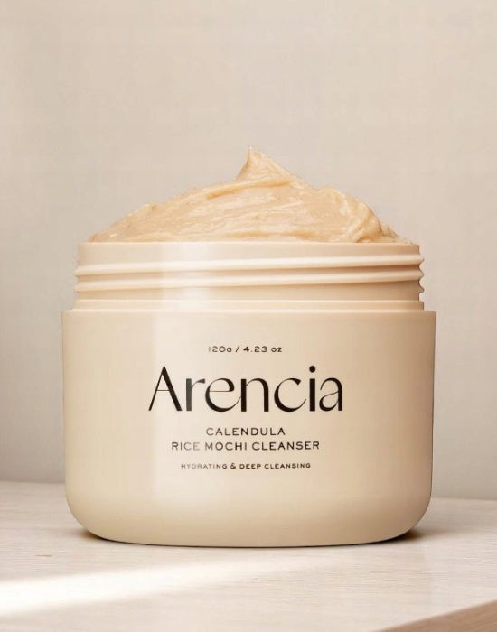 Arencia – Limpiador Facial Fresh Calendula Mochi 120g – Espuma Suave Calmante con Caléndula