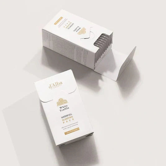 Pack Vegano de Mascarillas Nocturnas Hidratantes – d’Alba Waterfull (4 ml × 12 uds)