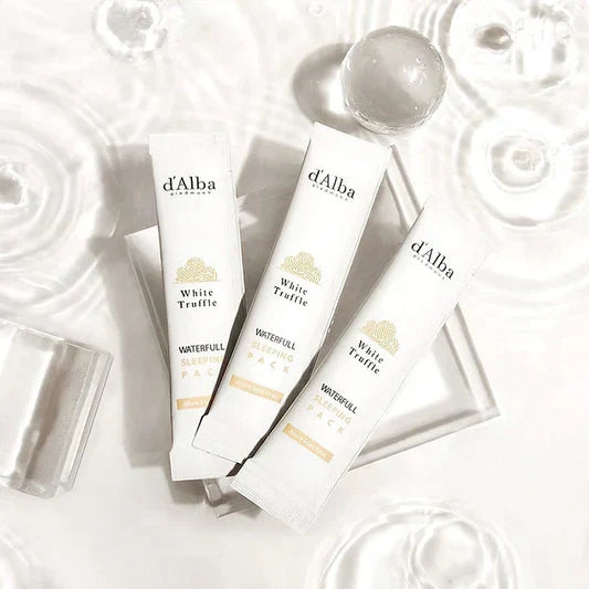 Pack Vegano de Mascarillas Nocturnas Hidratantes – d’Alba Waterfull (4 ml × 12 uds)