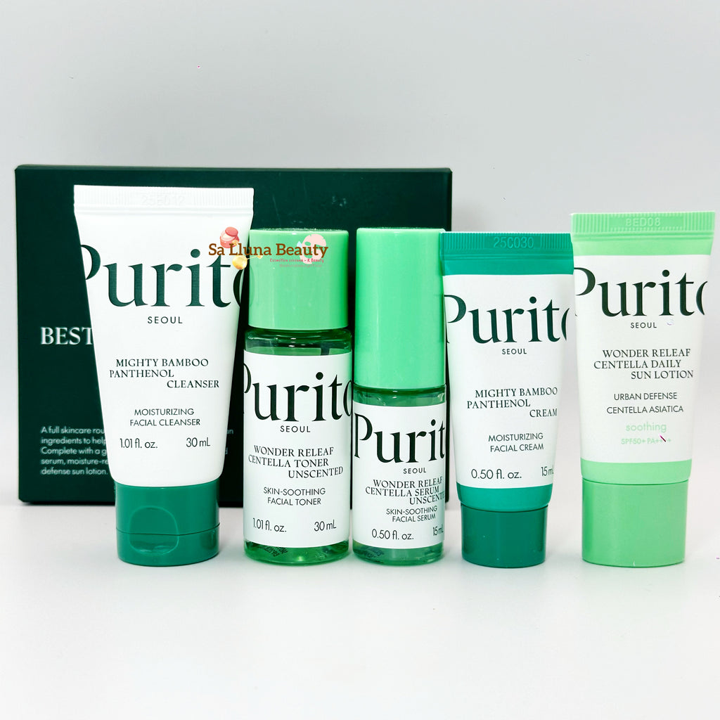 Purito Seoul Best Kit | Set Rutina Coreana Hidratante y Calmante (5 productos)