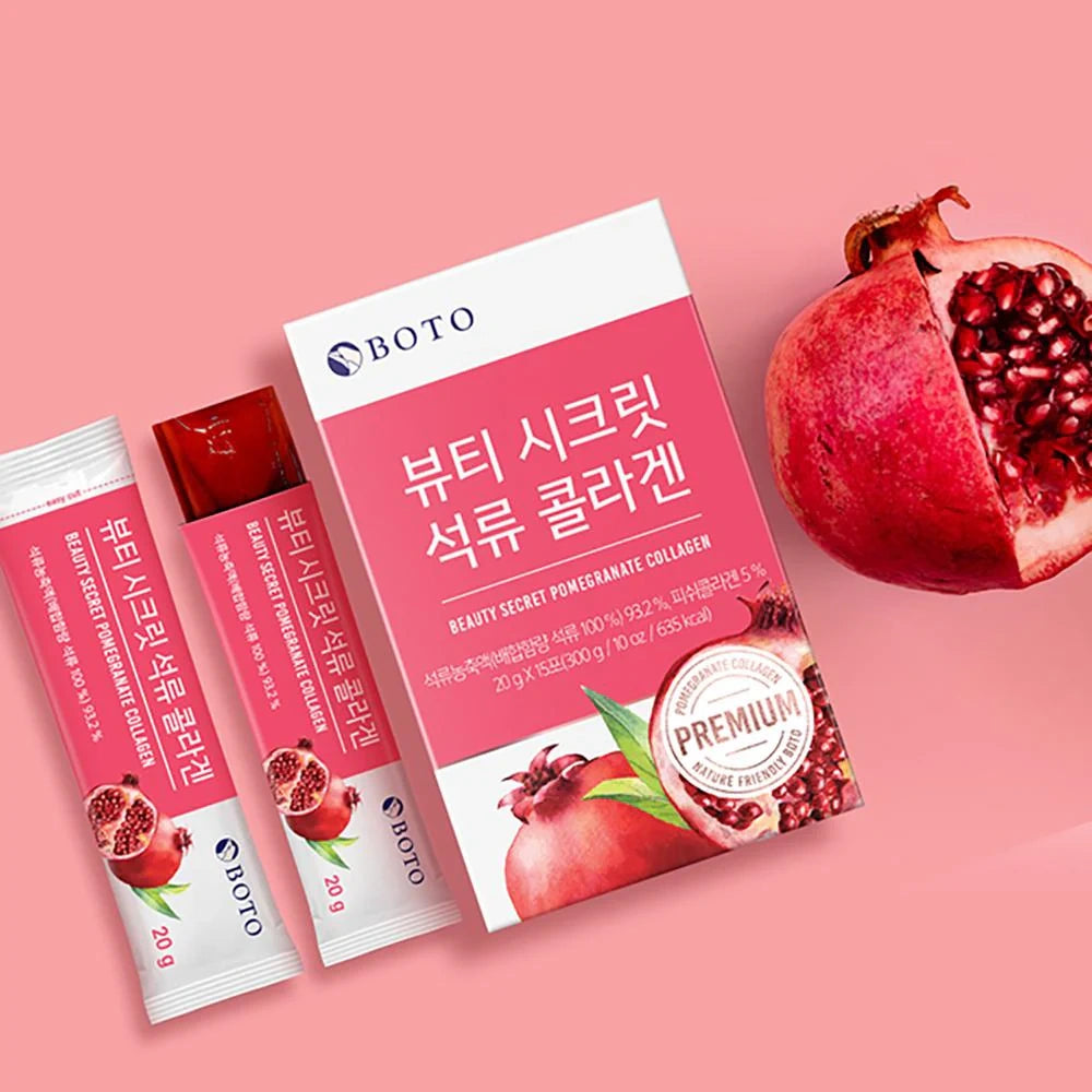 BOTO – Beauty Secret Pomegranate Collagen 20g x 15 Sticks