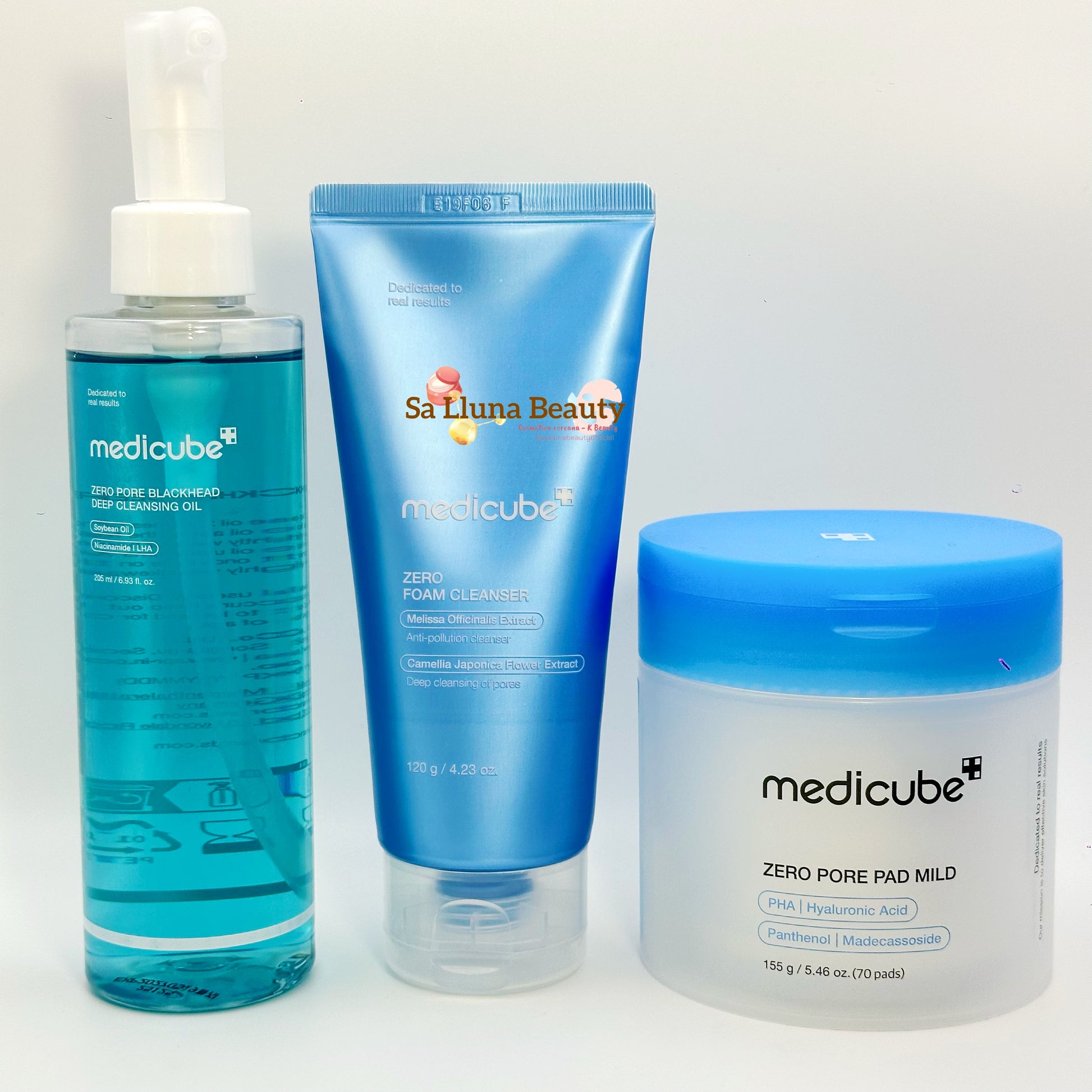 Medicube Zero Pore Set Rutina Completa Facial, Limpieza Profunda y Equilibrio del Sebo, Mejora la Textura y Apariencia de la Piel, Kit con Aceite Limpiador, Espuma, Sérum, Crema y Pads, Ideal para Piel Mixta y Grasa, K-Beauty