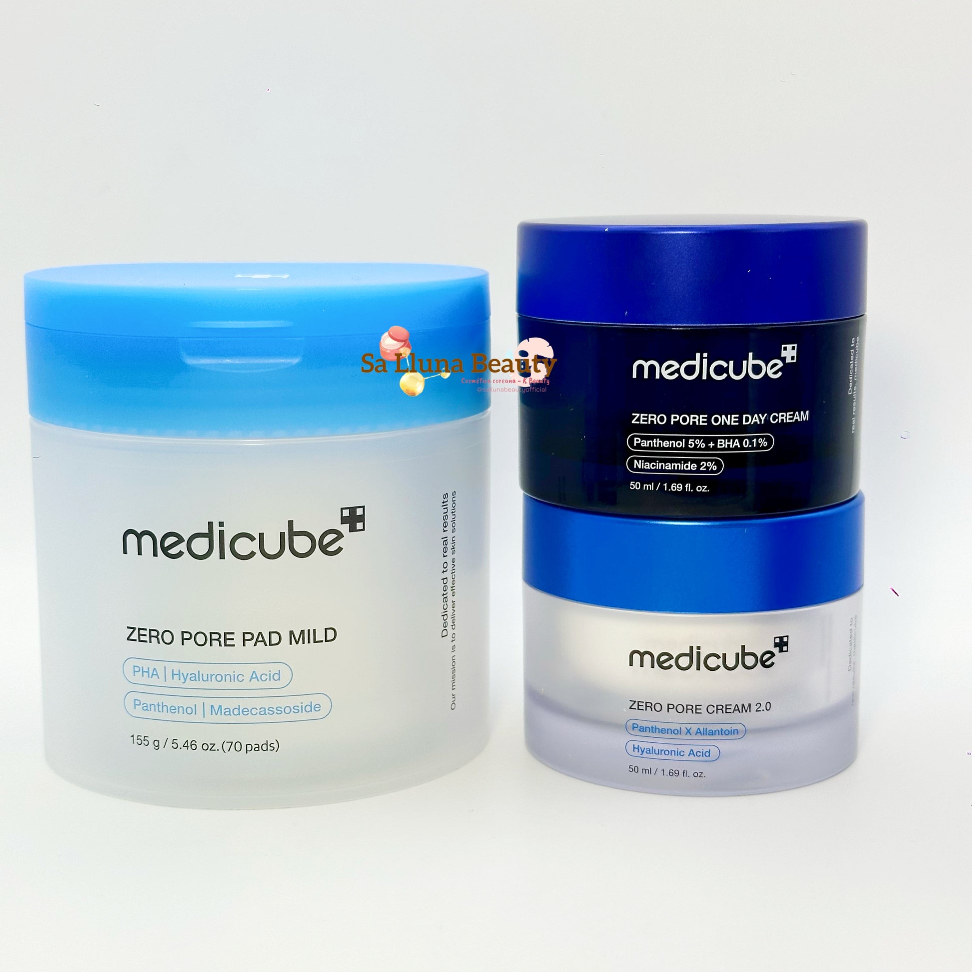 Medicube Zero Pore Set Rutina Completa Facial, Limpieza Profunda y Equilibrio del Sebo, Mejora la Textura y Apariencia de la Piel, Kit con Aceite Limpiador, Espuma, Sérum, Crema y Pads, Ideal para Piel Mixta y Grasa, K-Beauty