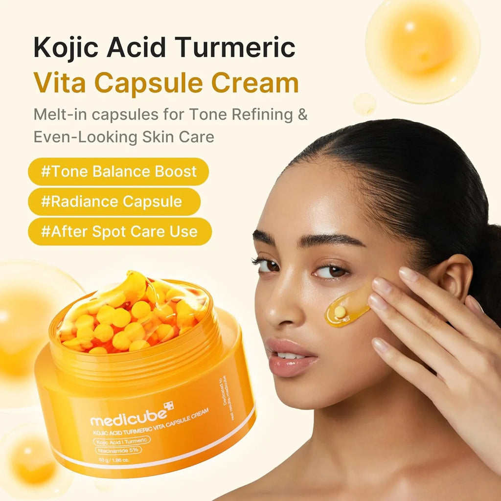 Medicube Kojic Acid Turmeric Capsule Cream 53g | Crema Iluminadora Anti-Manchas