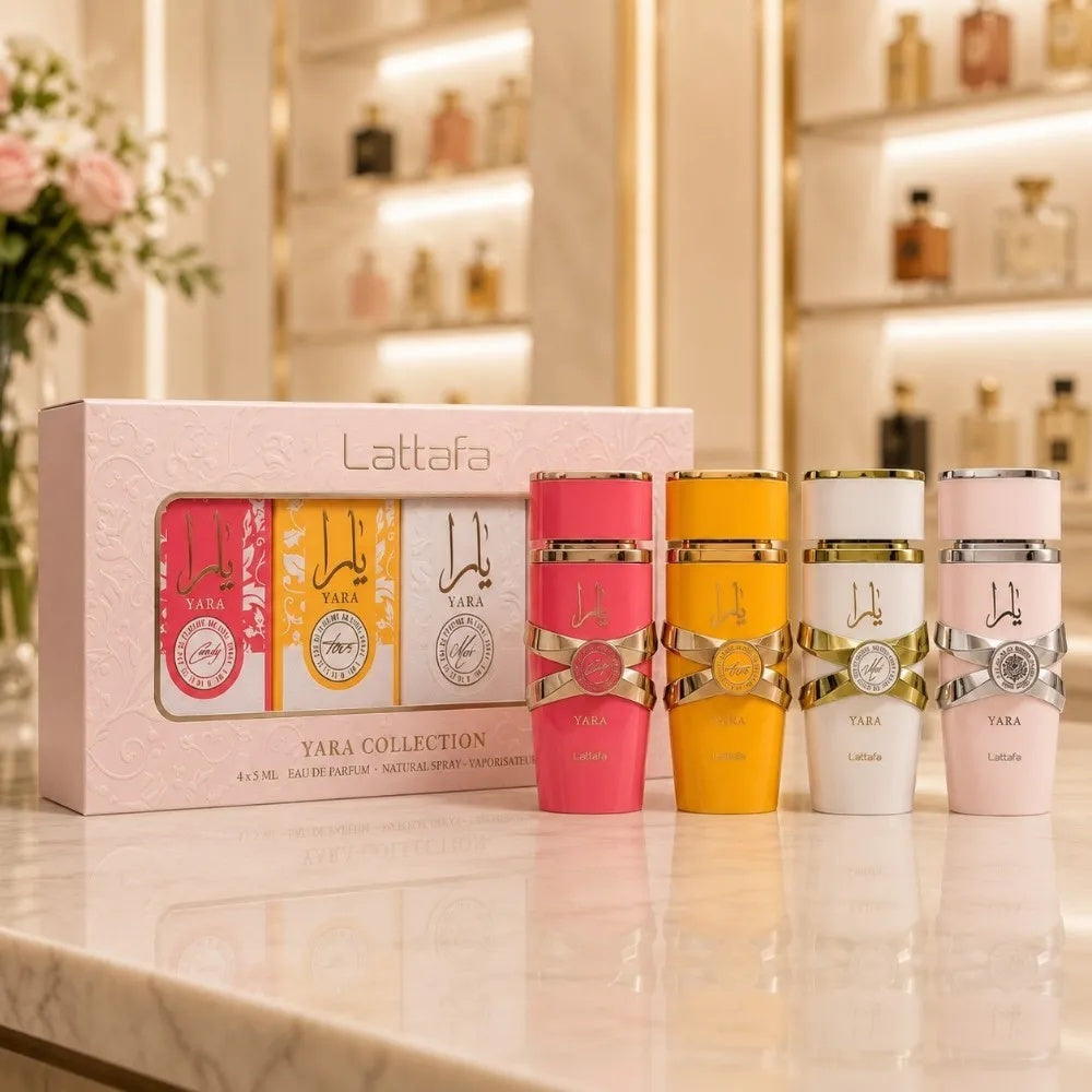 Set de regalo Yara Candy - LATTAFA 100 ml + 12 ml + 50 ml