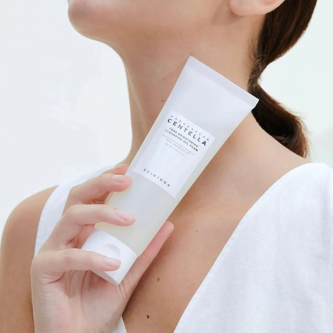 SKIN1004 - Rutina Iluminadora con Centella de Madagascar 🌟 Limpieza + Tónico + Serum + Crema | Para Piel Opaca y Manchas | Vegano · Sin Parabenos