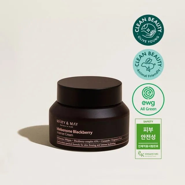 Mary&May – Crema Intensiva con Idebenona y Mora 70g – Antioxidante y Antiedad