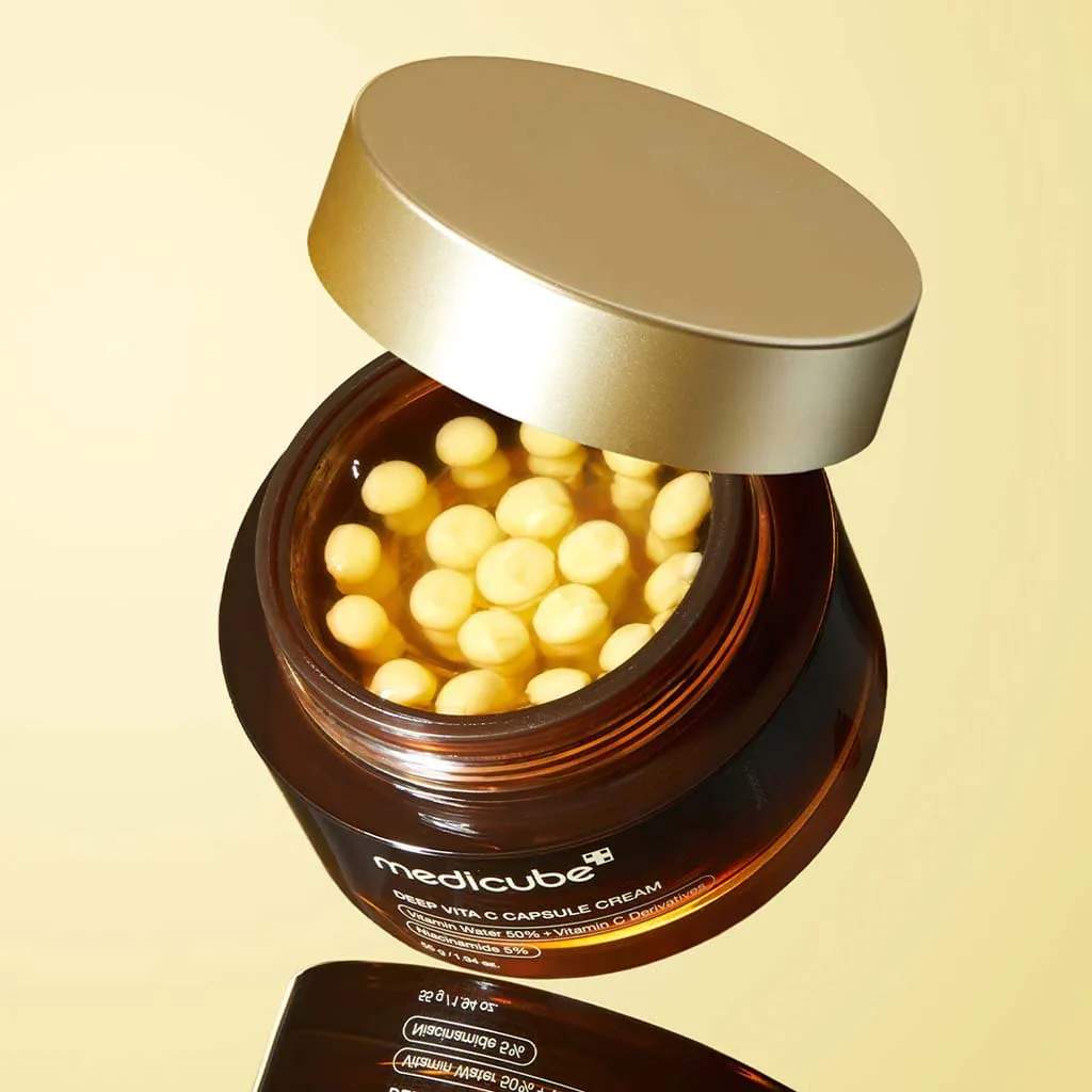 Medicube Deep Vita C Capsule Cream – Crema Iluminadora con Vitamina C y Cápsulas Activas (55g)