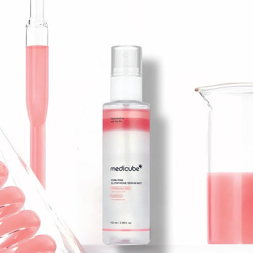 Medicube – PDRN Pink Glutathione Serum Mist | Bruma Iluminadora & Reparadora · Antioxidante