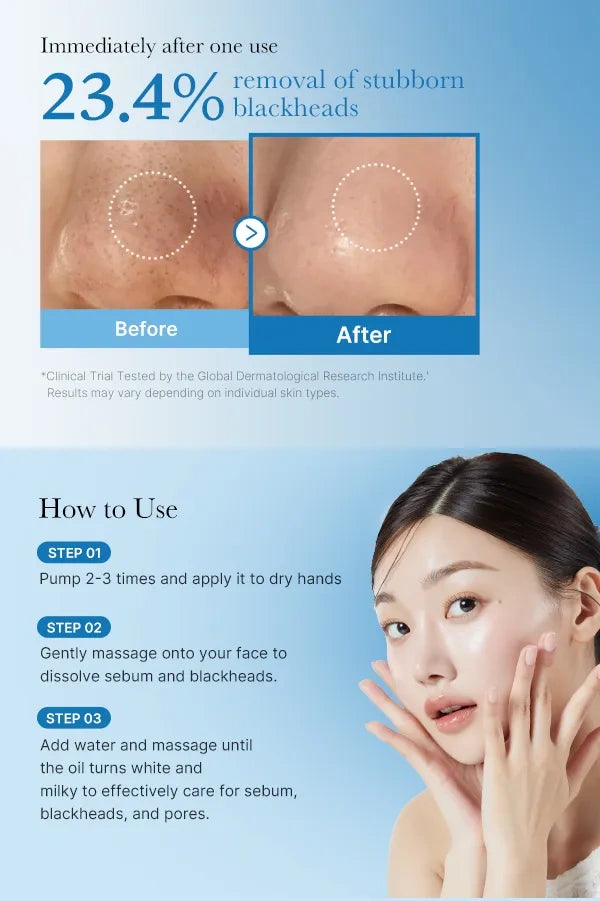 Medicube Pore Blackhead Deep Cleansing Oil 205ml · Aceite Limpiador Anti-Puntos Negros