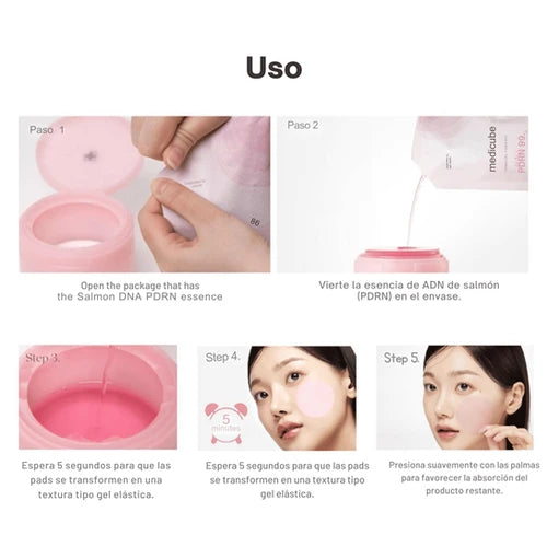 Salmon DNA PDRN Pink Collagen Jelly Pad | Toner Pads Reafirmantes & Regeneradores