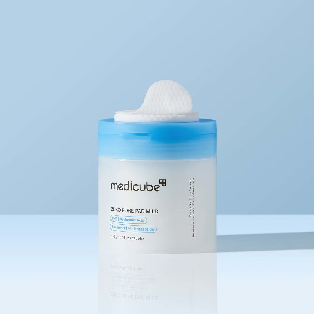 Medicube – Zero Pore Pad Mild (70 Piezas) | Exfoliación Suave para Poros & Piel Sensible