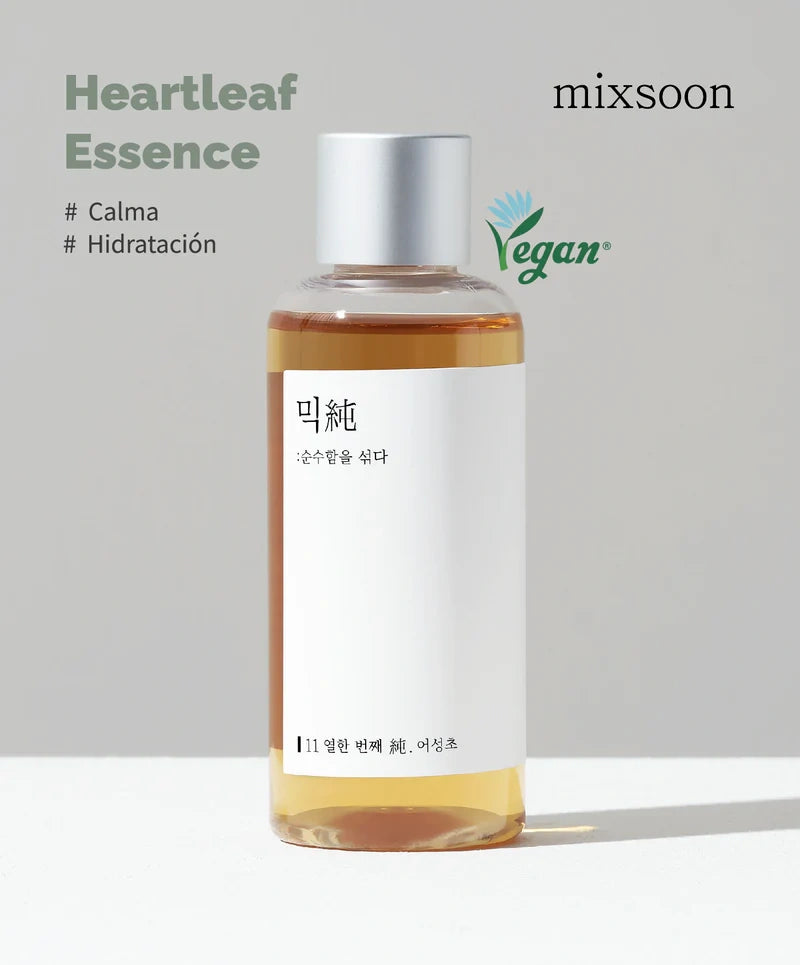 Mixsoon – Esencia Facial de Houttuynia Cordata (Heartleaf) 100ml | Calma, Purifica y Equilibra la Piel Sensible