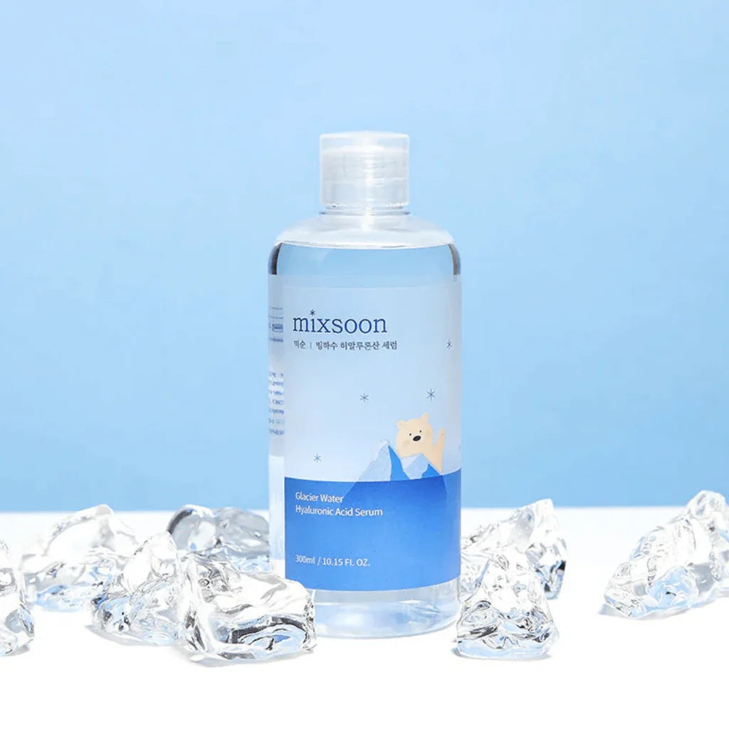 Mixsoon – Glacier Water Hyaluronic Acid Serum 300ml | Sérum Hidratante Profundo · Cosmética Coreana K-Beauty