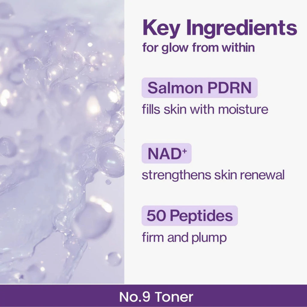 numbuzin Set No.5 + No.9 | Rutina Iluminadora y Reafirmante con Glutatión y NAD+ (Toner + Essence + Cream)