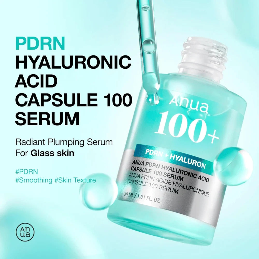 ANUA – Sérum PDRN con Cápsulas de Ácido Hialurónico 30ml – Hidratación, Regeneración y Luminosidad