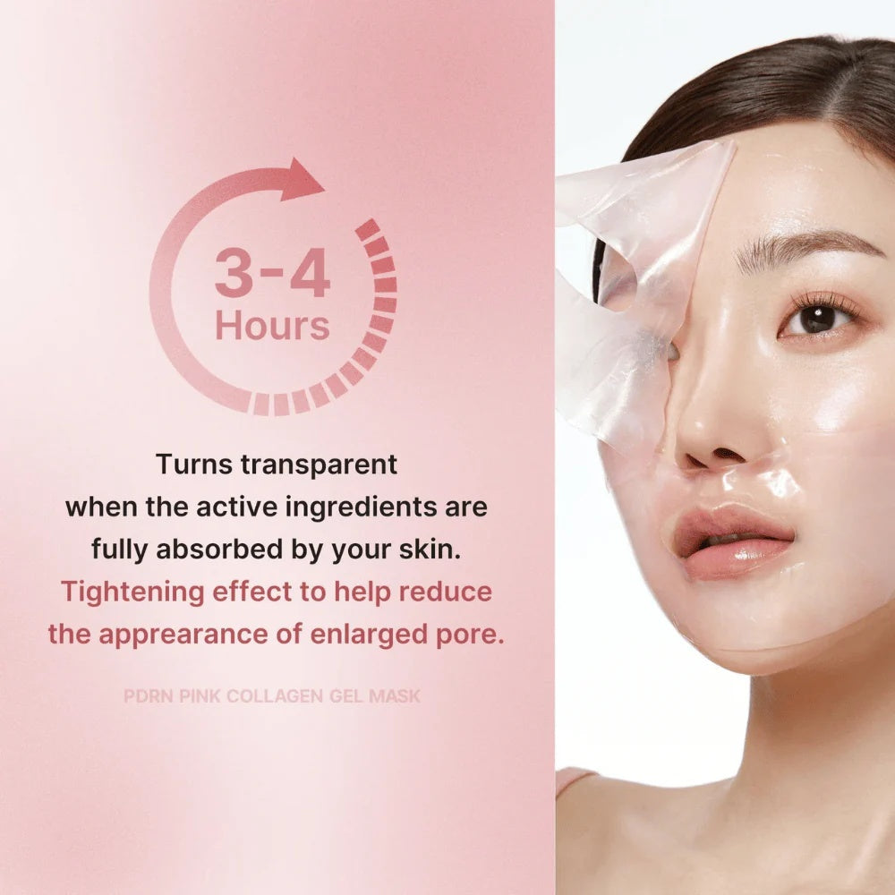 Mascarilla en Gel de Colágeno Rosa con PDRN – Hidratación, Regeneración y Luminosidad