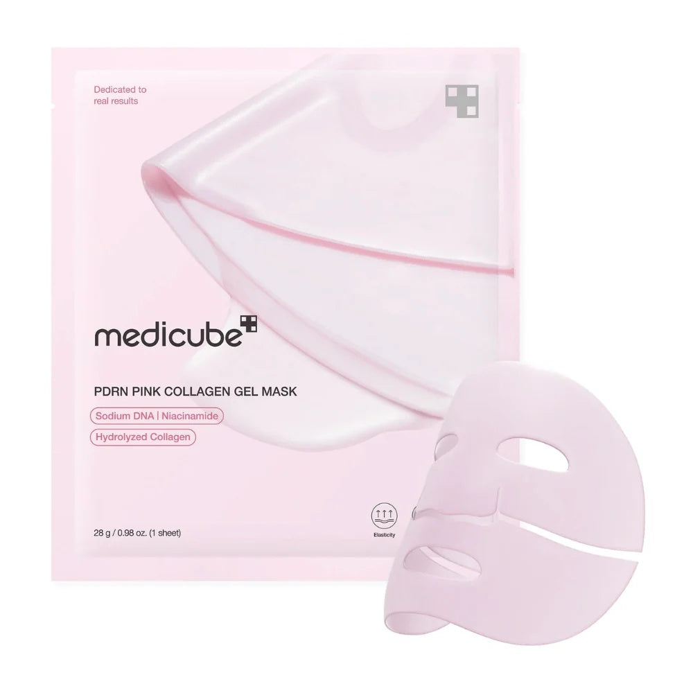 Mascarilla en Gel de Colágeno Rosa con PDRN – Hidratación, Regeneración y Luminosidad