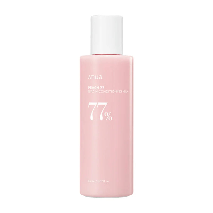Anua – Leche Hidratante con 77% de Extracto de Melocotón y Niacinamida | Iluminadora y Suavizante (150 ml)