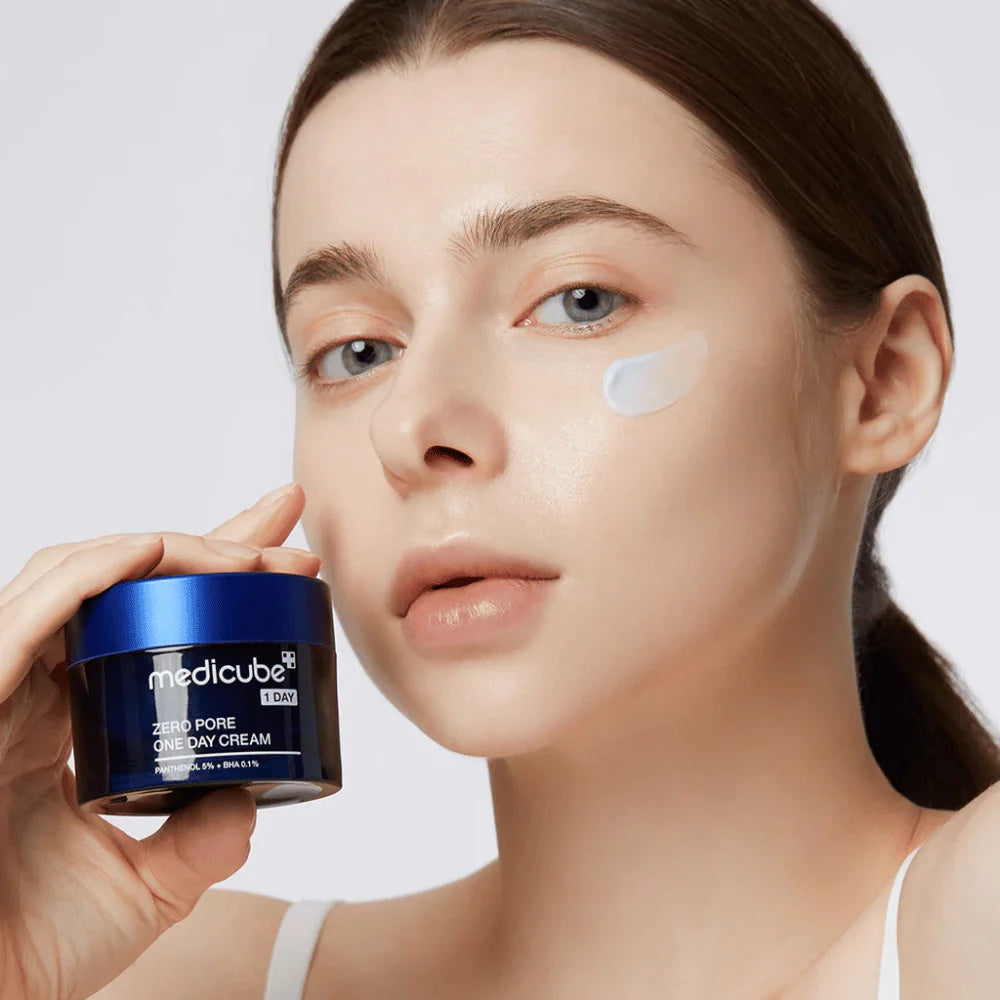 Medicube – Zero Pore One Day Cream 50ml – Crema Ligera para Minimizar Poros e Hidratar