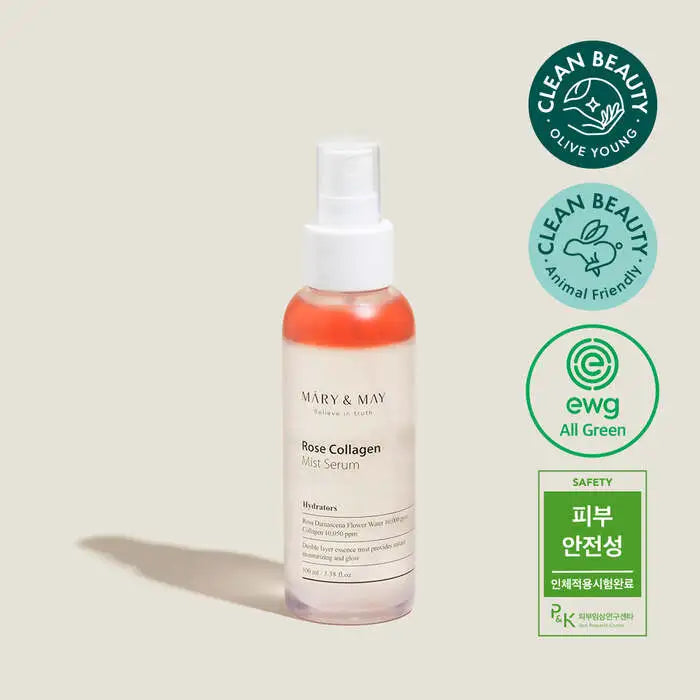 🌹 Mary & May – Rose Collagen Mist Serum