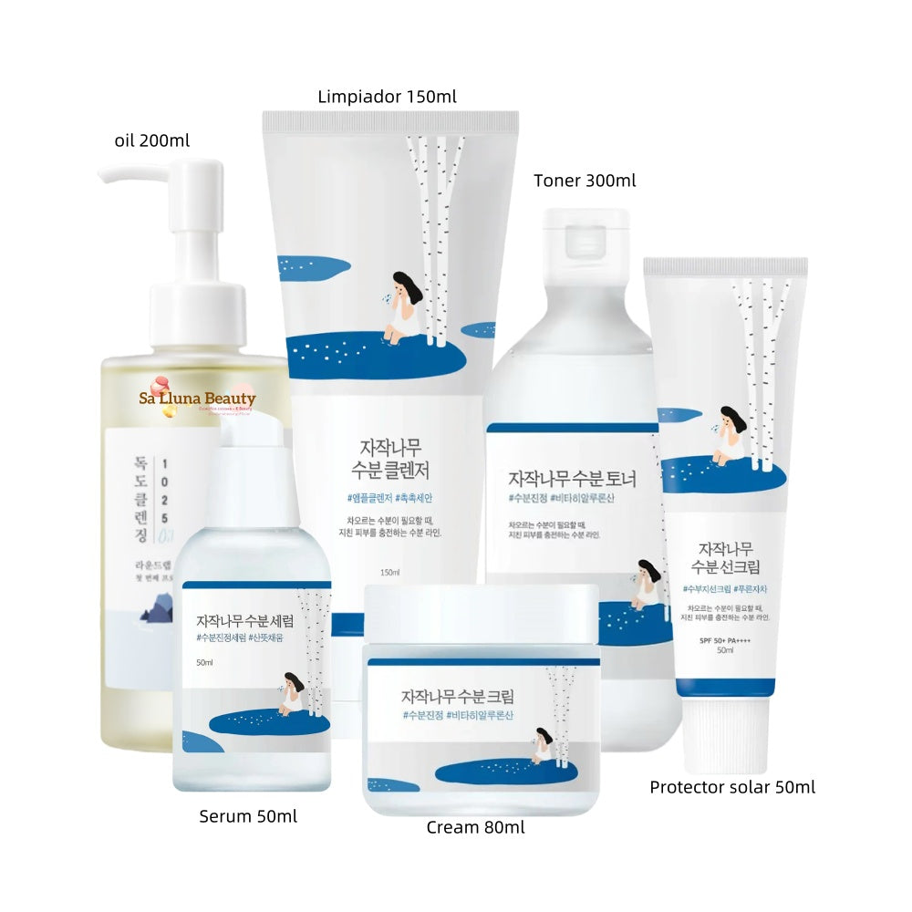 Round Lab Birch Juice – Rutina Completa Hidratación Profunda (6 pasos)